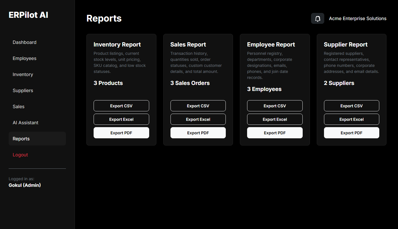 Analytical Reports Generator