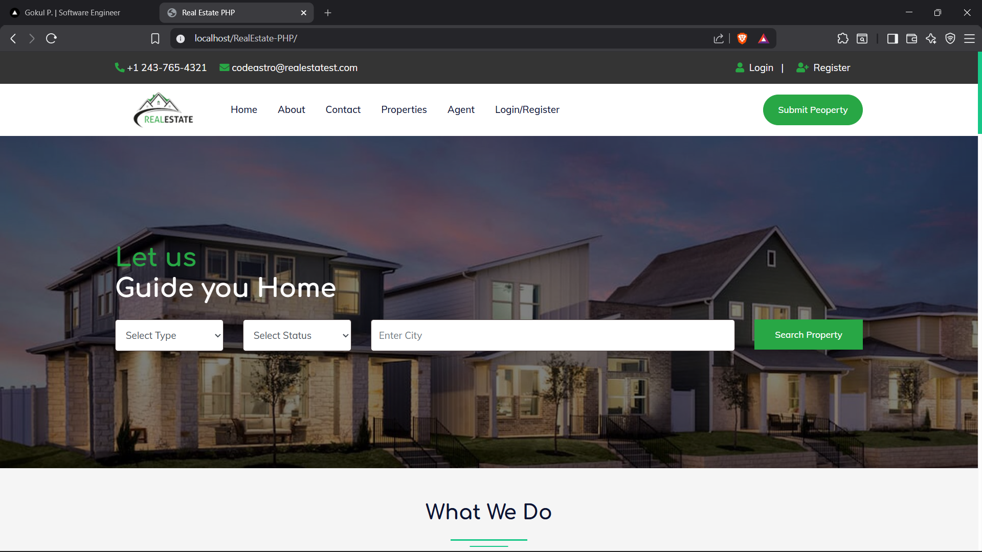 User Landlord dashboard